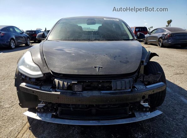 5YJ3E1EA9KF396049 2019 TESLA MODEL Black უკანა ხედი