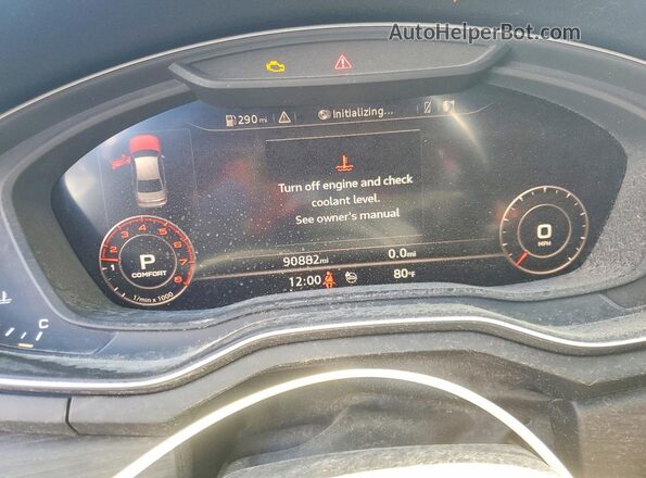 WAUENAF45KN002904 2019 AUDI A4 Black Widok tylnych siedzeń