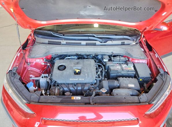 KM8K12AA4KU342809 2019 HYUNDAI KONA Красный Вид подкапотного пространства