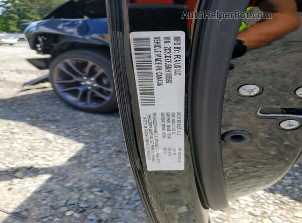 2C3CDZFJ5NH100592 2022 DODGE CHALLENGER Черный Вид наклейки с VIN-кодом