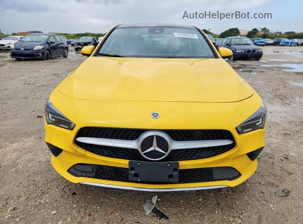 W1K5J4GB5LN090003 2020 MERCEDES-BENZ CLA-CLASS Yellow Հետևի տեսք