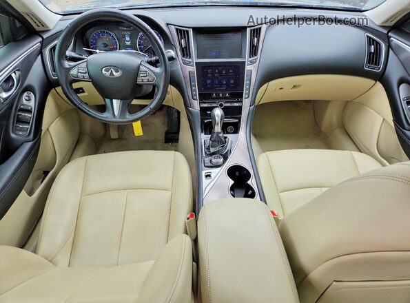 JN1EV7ARXHM837861 2017 INFINITI Q50 Черный Вид щитка приборов