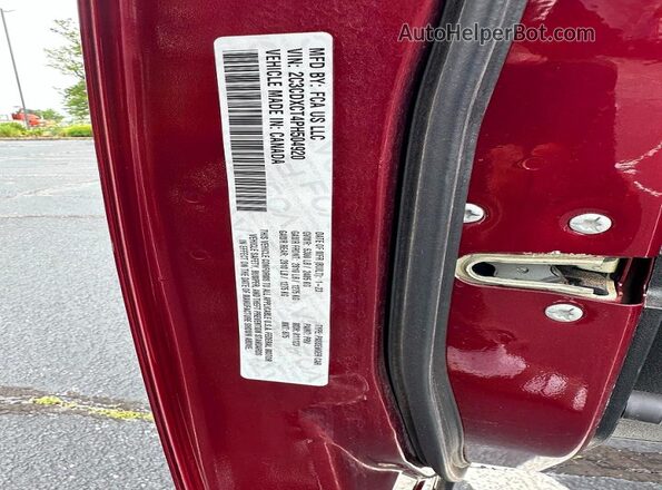 2C3CDXCT4PH504920 2023 DODGE CHARGER Maroon Rear interior view