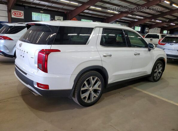 KM8R4DHE8MU187386 2021 HYUNDAI PALISADE Белый Передняя правая четверть