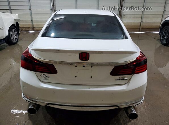 1HGCR3F92HA000373 2017 HONDA ACCORD Белый Вид салона спереди