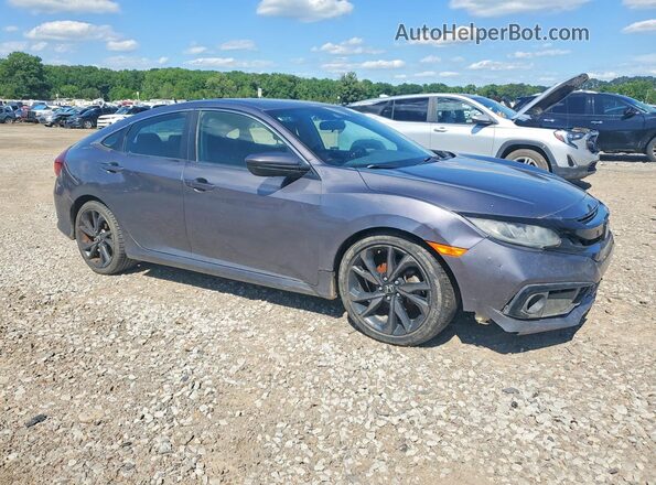 19XFC2F81KE037546 2019 HONDA CIVIC Gray Вид спереду