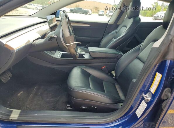 5YJ3E1EB6NF191088 2022 TESLA MODEL Синий Вид панели приборов