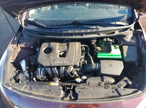 3KPFK4A76HE050220 2017 KIA FORTE Темно-бордовый Вид подкапотного пространства