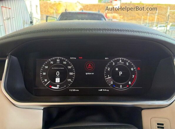SALGS5RE2JA382234 2018 LAND ROVER RANGE Черный Вид панели приборов