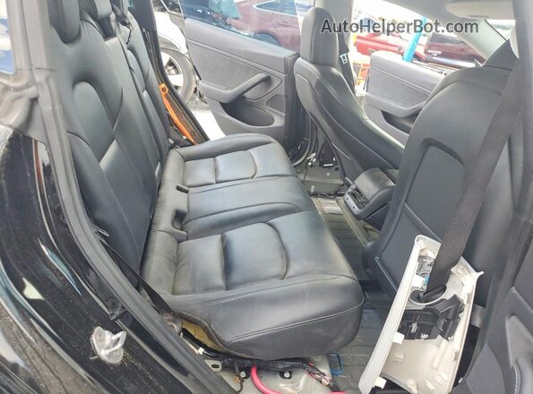 5YJ3E1EA6KF314231 2019 TESLA MODEL Black Вид задньої частини салону