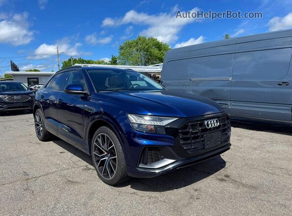 WA1FVAF18KD029107 2019 AUDI Q8 Синий Передняя левая четверть
