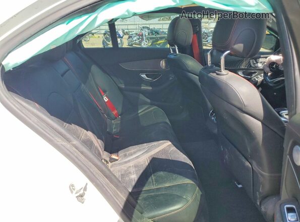55SWF6EB7GU125822 2016 MERCEDES-BENZ C White Вид задньої частини салону
