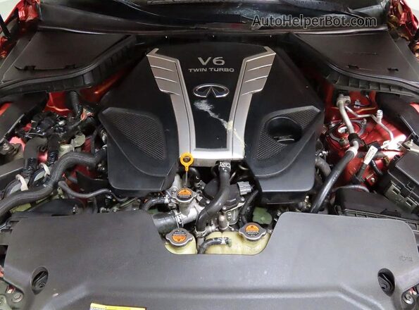 JN1FV7EK6HM610622 2017 INFINITI Q60 Red Widok deski rozdzielczej