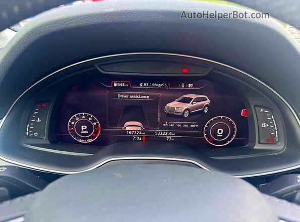 WA1LAAF7XKD008245 2019 AUDI Q7 Черный Вид щитка приборов