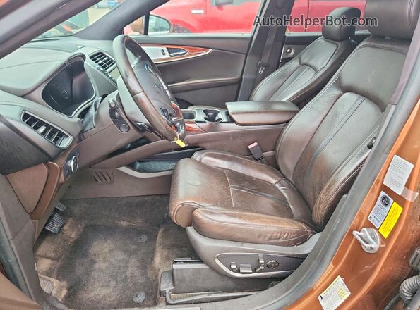 2LMPJ7JR8GBL23142 2016 LINCOLN MKX Коричневый Вид панели приборов