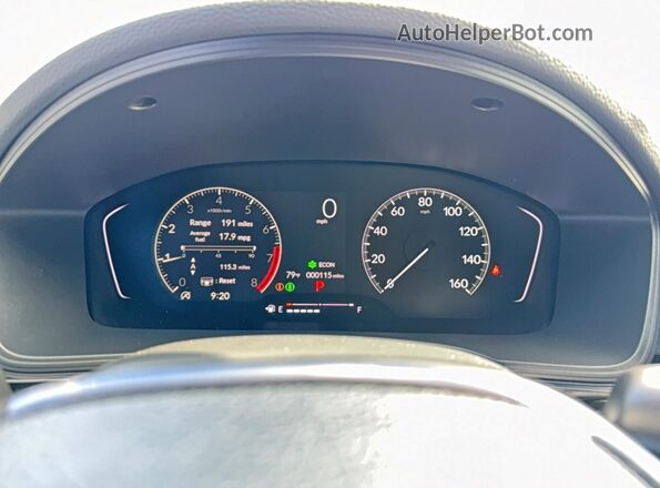 19XFL2H89TE002588 2026 HONDA CIVIC Зеленый Вид щитка приборов