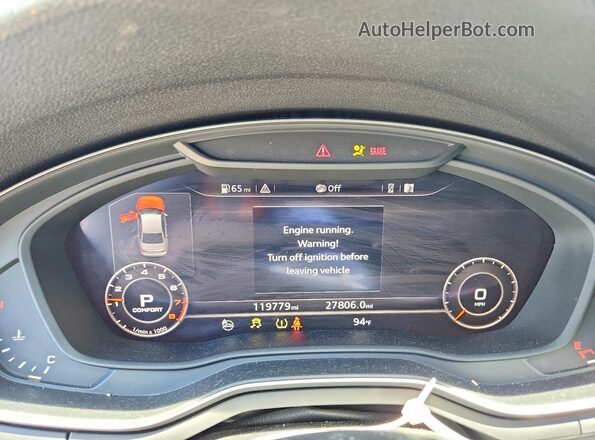 WAUENAF44HN070801 2017 AUDI A4 Gray Vista de los asientos traseros