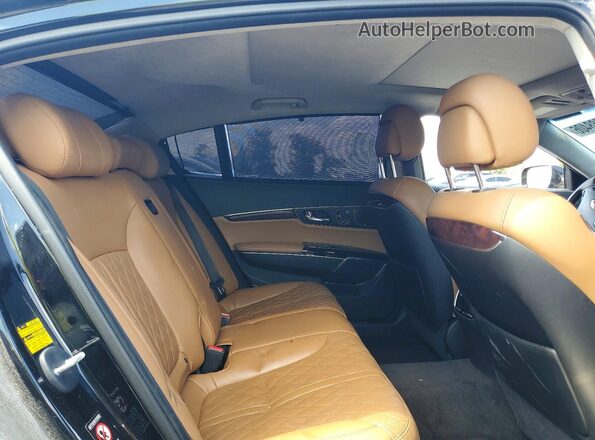 KNALW4D47H6036290 2017 KIA K900 Черный Вид задней части салона