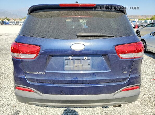 5XYPG4A56JG360932 2018 KIA SORENTO Синий Вид салона спереди