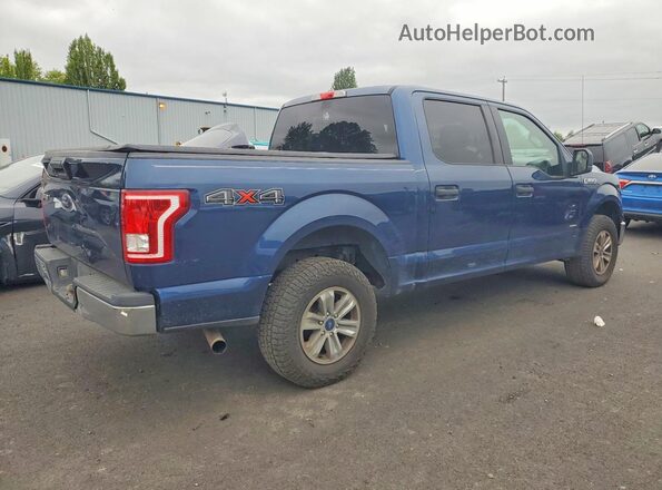1FTEW1EP9HKC66407 2017 FORD F150 Синий Передняя правая четверть