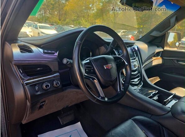 1GYS4KKJ9GR230084 2016 CADILLAC ESCALADE Черный Вид задних сидений