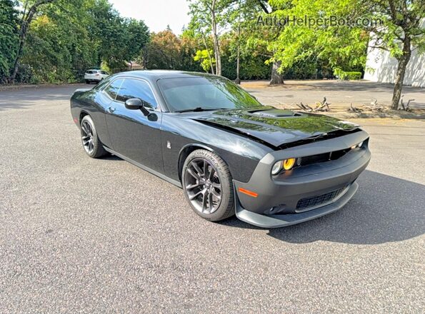 2C3CDZFJXLH109463 2020 DODGE CHALLENGER Черный Передняя левая четверть