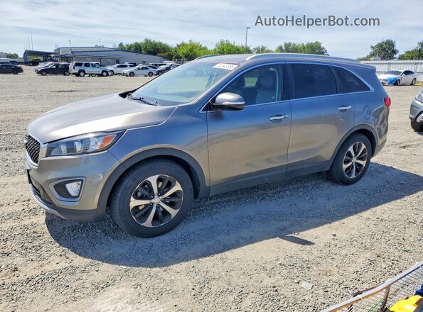 5XYPH4A51GG128826 2016 KIA SORENTO Серый Задняя левая четверть