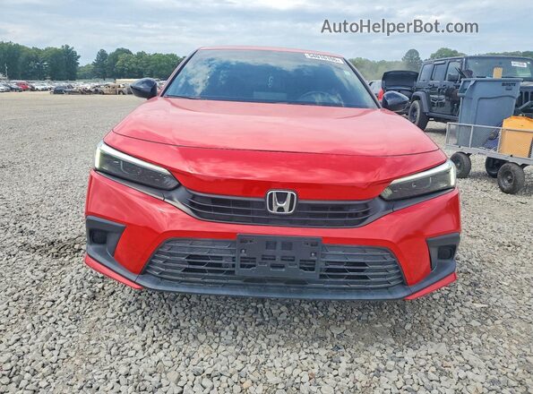 2HGFE2F56NH580532 2022 HONDA CIVIC Red Вид ззаду
