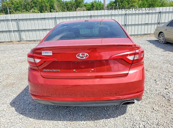 5NPE24AF7HH515330 2017 HYUNDAI SONATA Красный Вид салона спереди