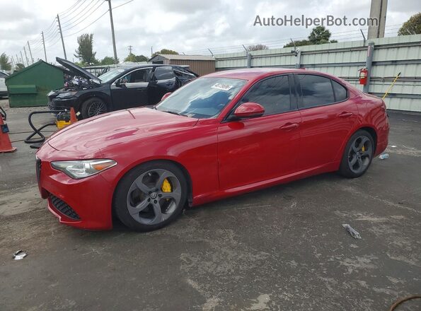 ZARFAMAN4K7599798 2019 ALFA ROMEO GIULIA Red Trasero izquierdo