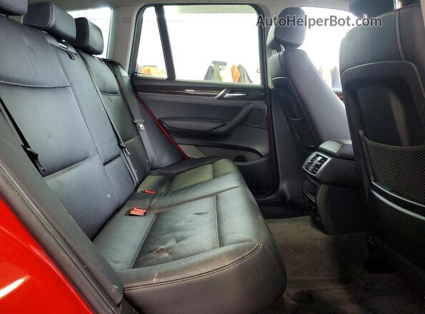 5UXWX9C38H0T24582 2017 BMW X3 Red Widok komory silnika