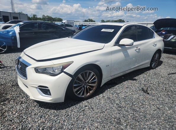 JN1EV7AP7JM359354 2018 INFINITI Q50 Белый Передняя левая четверть