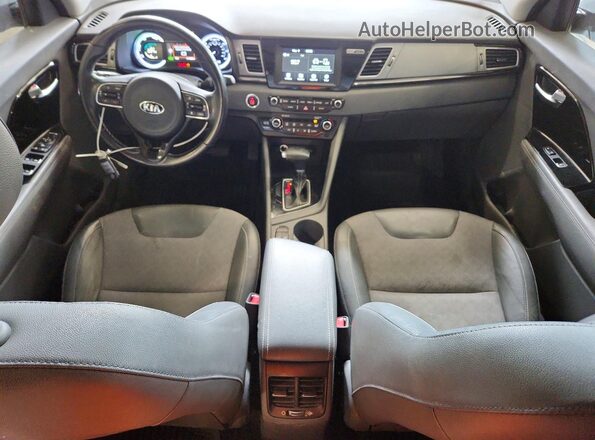 KNDCC3LC4H5052676 2017 KIA NIRO Серебряный Вид задней части салона