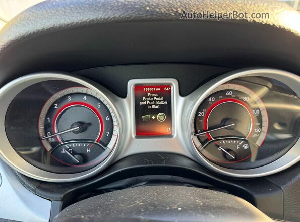 3C4PDCBG5JT508631 2018 DODGE JOURNEY Красный Вид щитка приборов