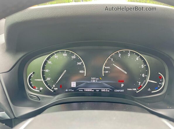 5UXTY5C05LLT35268 2020 BMW X3 Белый Вид щитка приборов