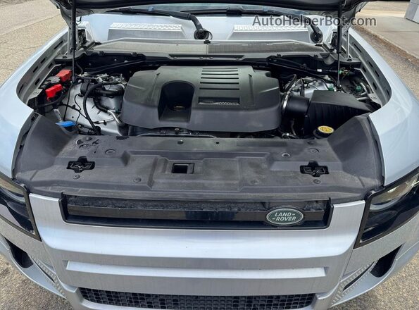 SALEW7RU6N2097910 2022 LAND ROVER DEFENDER Серебряный Вид задней части салона