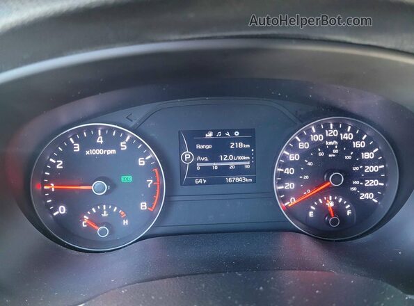 KNDPMCAC5H7241438 2017 KIA SPORTAGE Blue Widok zestawu wskaźników
