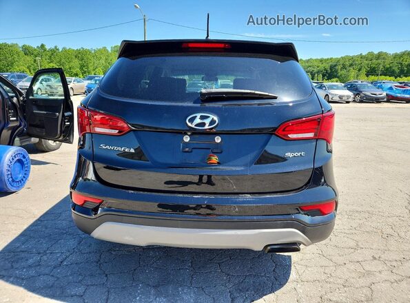 5NMZT3LB9JH091039 2018 HYUNDAI SANTA Черный Вид салона спереди