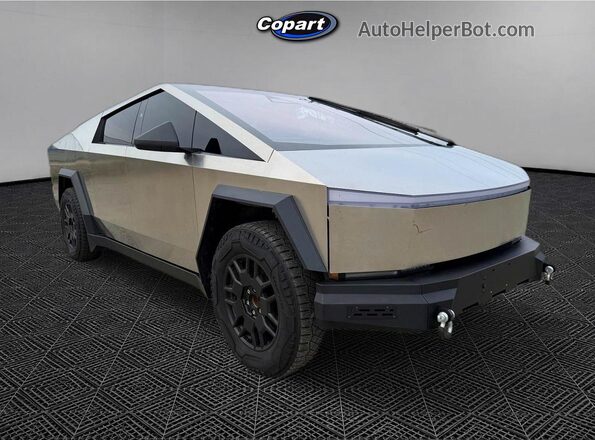 7G2CEHEE3RA048554 2024 TESLA CYBERTRUCK Gray Задня ліва чверть