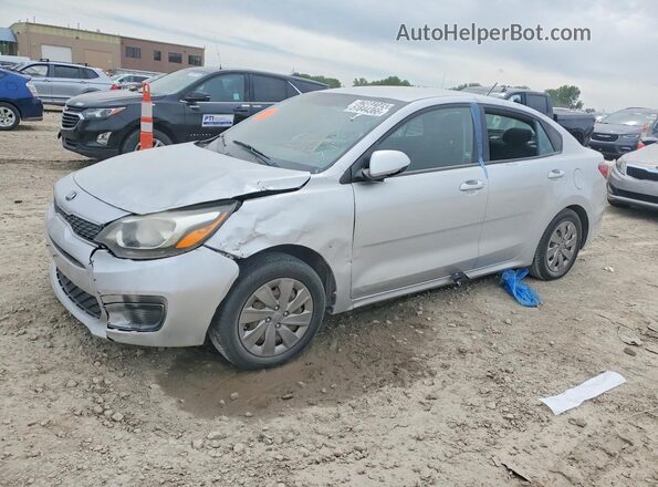 3KPA24ABXKE179454 2019 KIA RIO Серебряный Передняя левая четверть