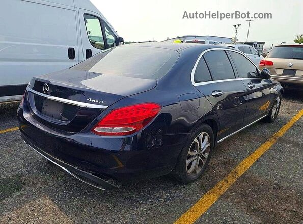 55SWF4KBXHU216920 2017 MERCEDES-BENZ C Blue Front view