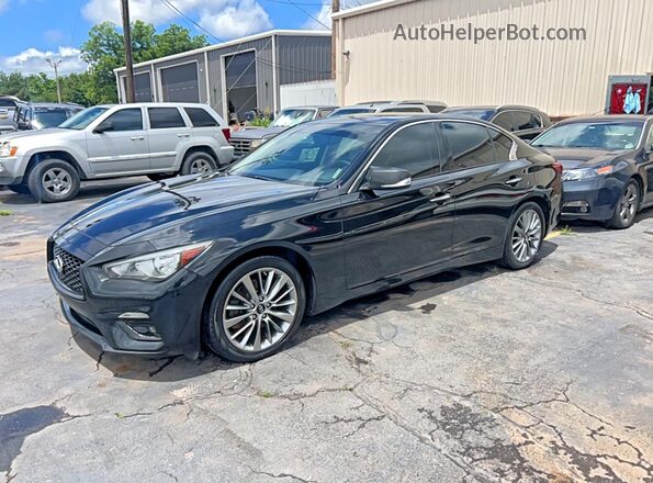 JN1EV7AP5JM354296 2018 INFINITI Q50 Черный Задняя правая четверть