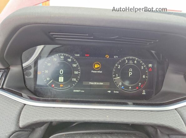 SALZJ2FX9LH033369 2020 LAND ROVER RANGE ROVER Red Вид задніх сидінь