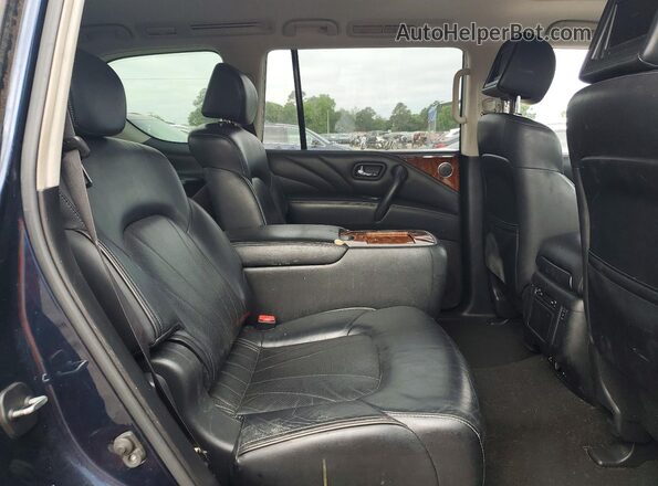 JN8AZ2NF2H9641441 2017 INFINITI QX80 Blue Widok komory silnika