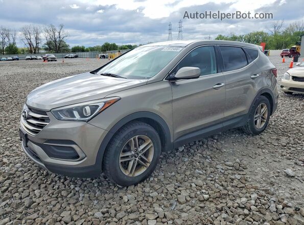 5XYZTDLB1JG513286 2018 HYUNDAI SANTA Серый Передняя левая четверть