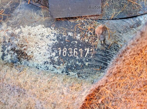 1836177 1958 VOLKSWAGEN BEETLE Серый Вид наклейки с VIN-кодом