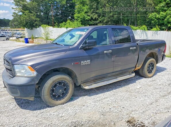 1C6RR7KM7GS138047 2016 RAM 1500 Gray Trasero izquierdo