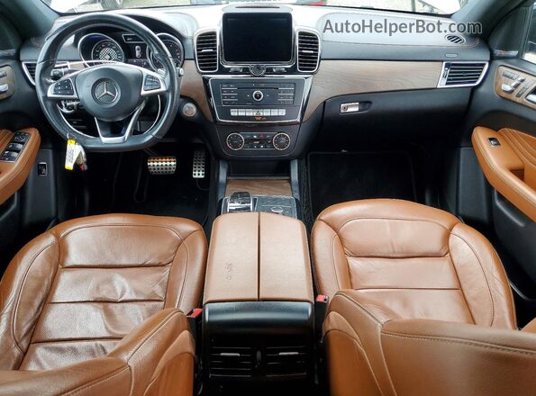 4JGED6EB3HA067703 2017 MERCEDES-BENZ GLE Blue ხელსაწყოთა პანელის ხედი