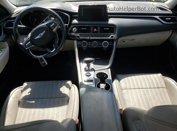 KMTG34LA6KU021479 2019 GENESIS G70 Черный Вид щитка приборов