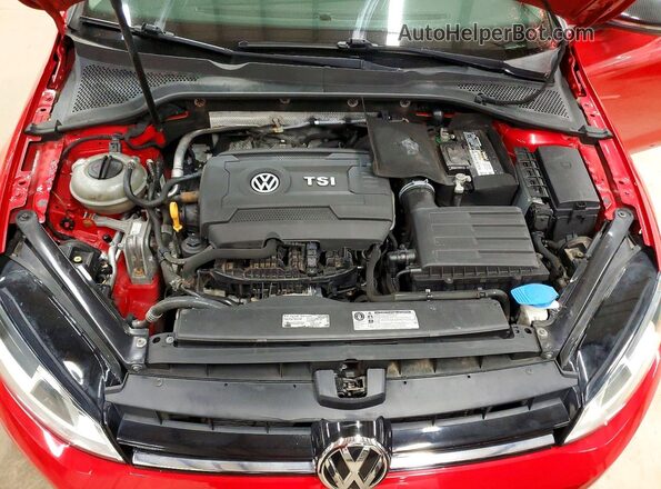 3VW017AU6HM518014 2017 VOLKSWAGEN GOLF Красный Вид подкапотного пространства